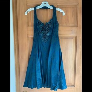 Jump Apparel cocktail dress. Dark teal, size 5
